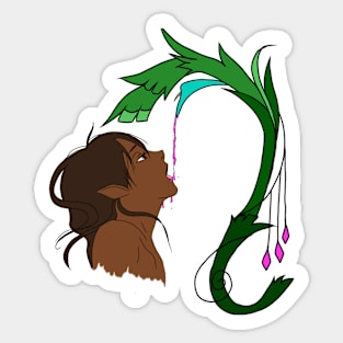 Copy of Elf drinking from a flower Sticker